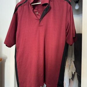 Grand Slam Maroon Polo with Black Trim